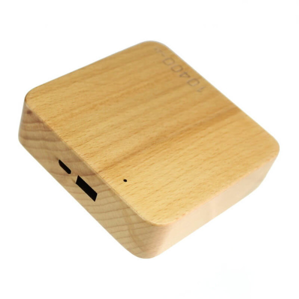 WOODEN POWER BANK, 10400 mAh