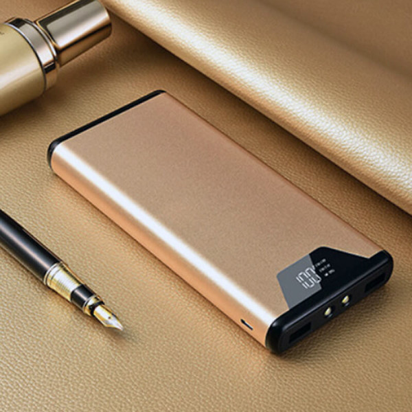 HIGH-CAPACITY DUAL POWER BANK WITH LCD DISPLAY, 15000 MAH