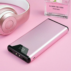 HIGH-CAPACITY DUAL POWER BANK WITH LCD DISPLAY, 15000 MAH - Reklamnepredmety