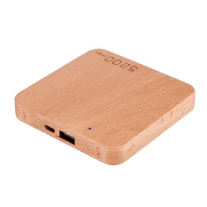 WOODEN POWER BANK, 5200 mAh - Reklamnepredmety