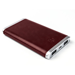 LUXURY LEATHER POWER BANK, 4000-6000 mAh - Reklamnepredmety