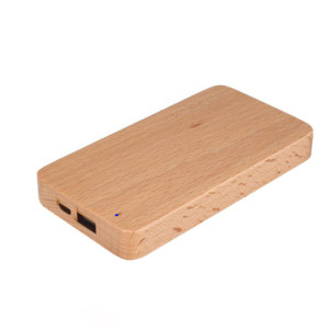 WOODEN POWER BANK, 8000 mAh - Reklamnepredmety