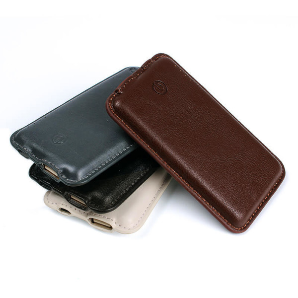 LEATHER POWER BANK, 8000 mAh