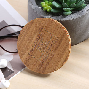 BAMBOO WIRELESS CHARGER - Reklamnepredmety