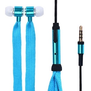 HANDSFREE EARPHONES WITH CABLE IN A TEXTILE BRAID - Reklamnepredmety