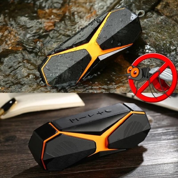 MULTIFUNCTIONAL WATER RESISTANT BLUETOOTH SPEAKER WITH ULTRASONIC MOSQUITO REPELLER