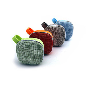 BLUETOOTH SPEAKER WITH TEXTILE COVER AND TAB - Reklamnepredmety