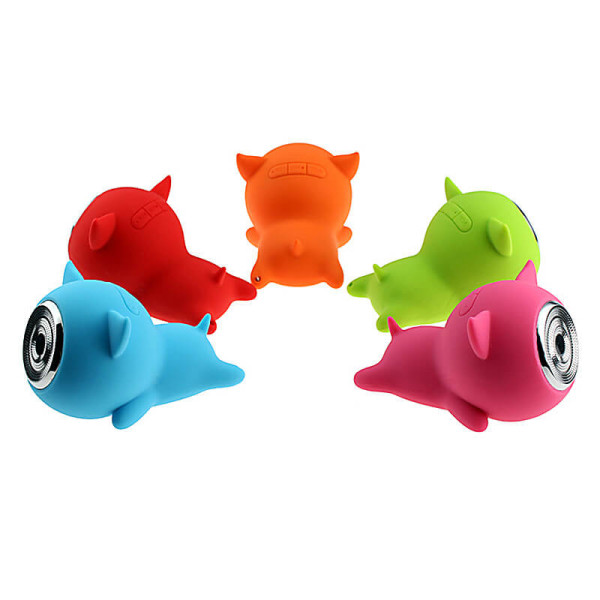 SILICONE MINI BLUETOOTH SPEAKER IN THE SHAPE OF A PIG