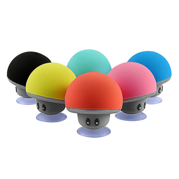 MINI BLUETOOTH SPEAKER IN THE SHAPE OF A MUSHROOM WITH SUCTION CUP