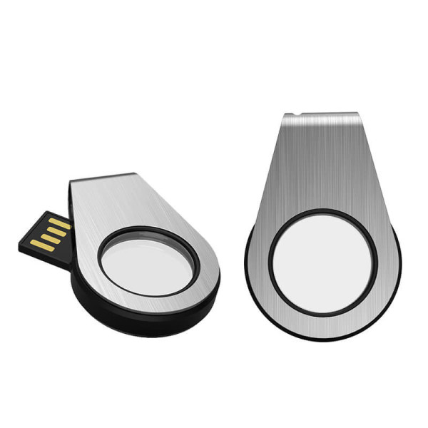 ROTATING USB FLASH DRIVE WITH LED LIT LOGO