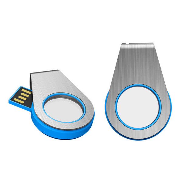 ROTATING USB FLASH DRIVE WITH LED LIT LOGO