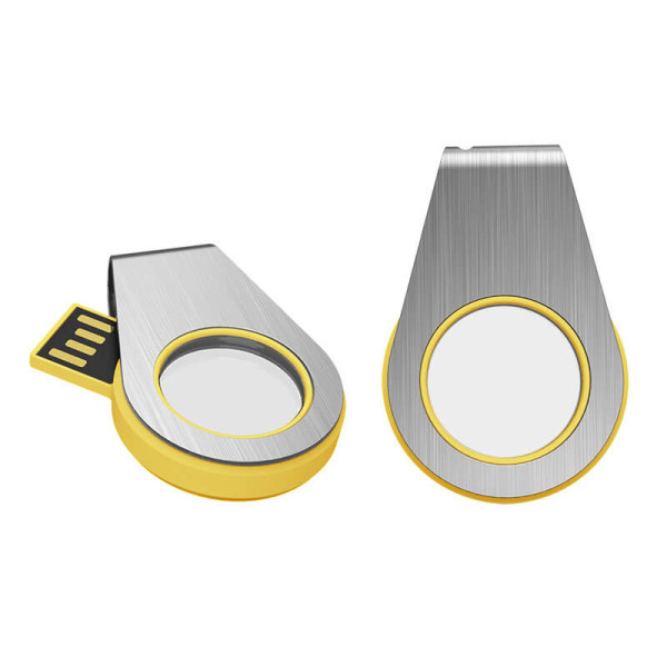 ROTATING USB FLASH DRIVE WITH LED LIT LOGO