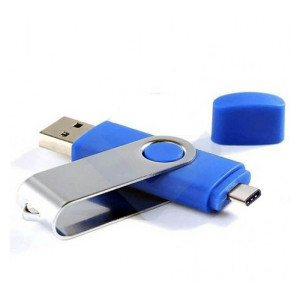 FLASH DRIVE WITH TYPE-C + USB A CONNECTORS - Reklamnepredmety
