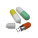 PLASTIC USB FLASH DRIVE PILL