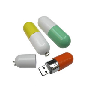 PLASTIC USB FLASH DRIVE PILL - Reklamnepredmety