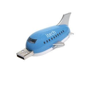 PLASTIC USB FLASH DRIVE PLANE - Reklamnepredmety