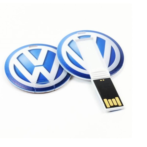 PLASTIC USB FLASH DRIVE ROUND