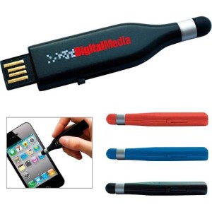 PLASTIC USB FLASH DRIVE STYLUS - Reklamnepredmety