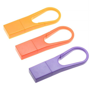 PLASTIC USB FLASH DRIVE CARABINER - Reklamnepredmety