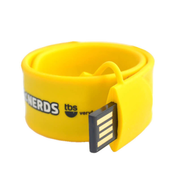 SILICONE SLAP-ON BRACELET USB FLASH DRIVE