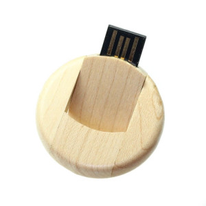 ROTATING WOOD USB FLASH DRIVE - Reklamnepredmety