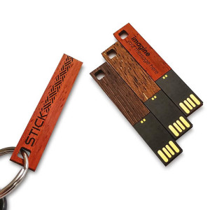 ULTRASLIM USB FLASH DRIVE WOODEN - Reklamnepredmety