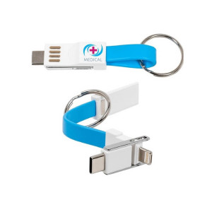 3-IN-1 USB DATA AND POWER CABLE WITH MAGNETIC ATTACHMEN - Reklamnepredmety