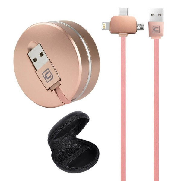 DATA AND CHARGING 3-IN-1 CABLE WITH A WINCH
