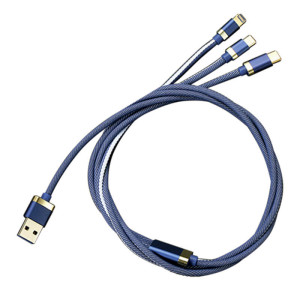 CHARGING 3-IN-1 USB CABLE JEANS - Reklamnepredmety