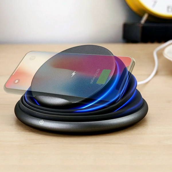 2-IN-1 FOLDING QUICK-CHARGING PHONE STAND WITH TOUCH LED LAMP