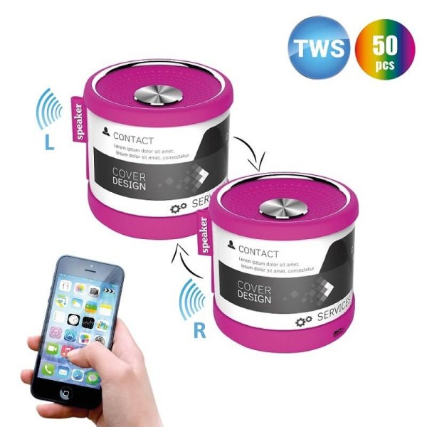 SET OF 2 BLUETOOTH SPEAKERSWITH TWS FUNCTION