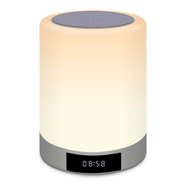 TOUCH TABLE LAMP WITH BLUETOOTHSPEAKER AND ALARM CLOCK