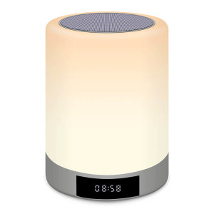 TOUCH TABLE LAMP WITH BLUETOOTHSPEAKER AND ALARM CLOCK - Reklamnepredmety
