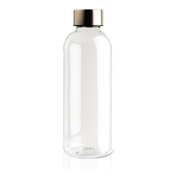 Leakproof water bottle with metallic lid