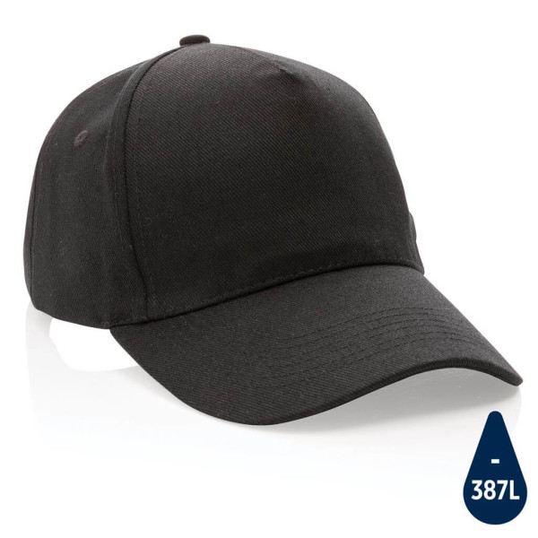 Impact 5panel 280gr Recycled cotton cap with AWARE™ tracer,