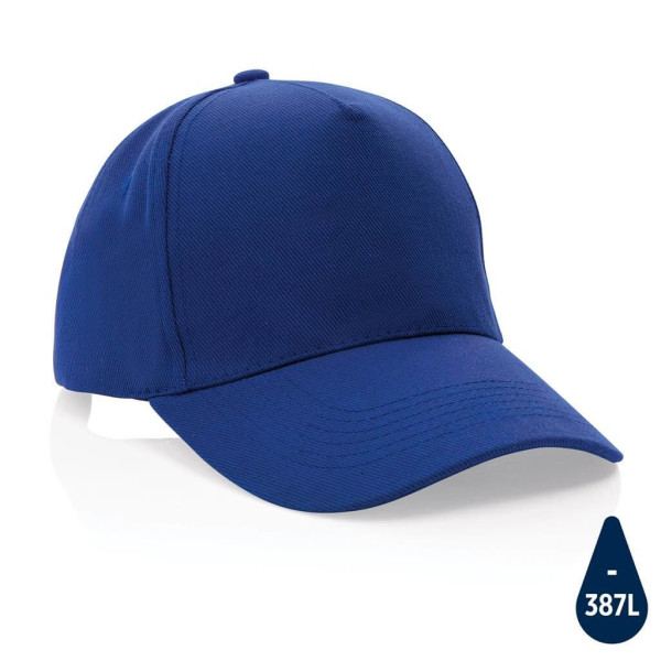 Impact 5panel 280gr Recycled cotton cap with AWARE™ tracer,