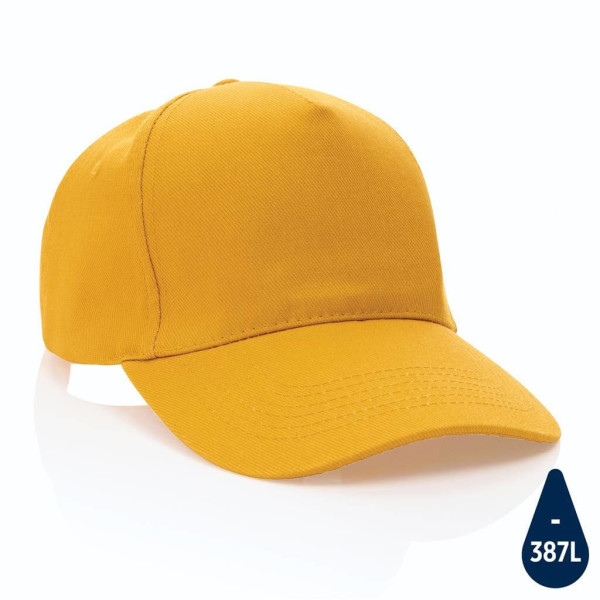 Impact 5panel 280gr Recycled cotton cap with AWARE™ tracer,