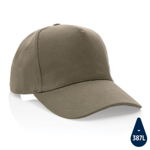 Impact 5panel 280gr Recycled cotton cap with AWARE™ tracer, - Reklamnepredmety