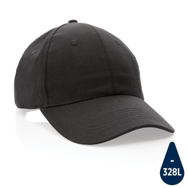 Impact 6 panel 190gr Recycled cotton cap with AWARE™ tracer,
