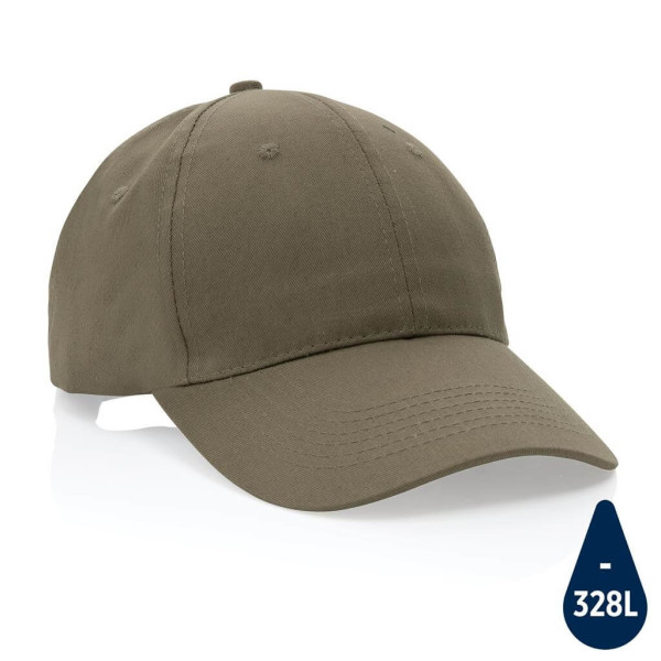 Impact 6 panel 190gr Recycled cotton cap with AWARE™ tracer,