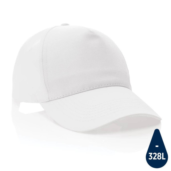 Impact 5 panel 190gr Recycled cotton cap with AWARE™ tracer,