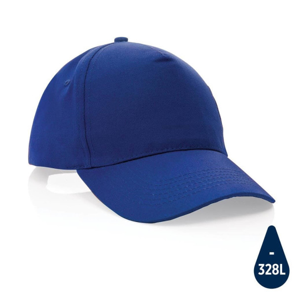 Impact 5 panel 190gr Recycled cotton cap with AWARE™ tracer,