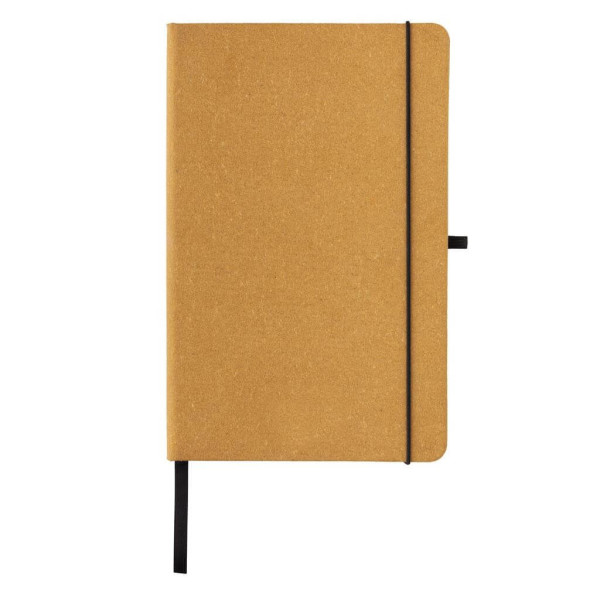 Recycled leather hardcover notebook A5