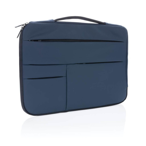Smooth PU 15.6"laptop sleeve with handle