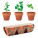 Sada 3 hlinených terakotových kvetináčov FLOWERPOT - mo6145-40 - variant Mo MO6145-40