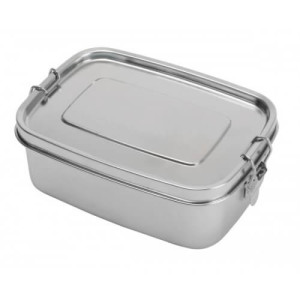 Stainless steel lunch box STRONG BREAK - Reklamnepredmety