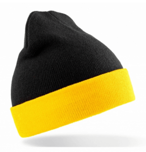 Recyklovaná čiapka Black Compass Beanie - Reklamnepredmety