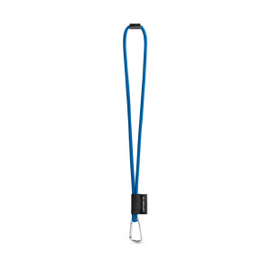 SET Lanyard TUBE Long (Ø 7 mm) s karabínou v tvare D 55 mm a bezpečnostnou sponou Ø 7 mm - Reklamnepredmety