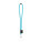 SET Lanyard TUBE Long (Ø 7 mm) s karabínou v tvare D 55 mm a bezpečnostnou sponou Ø 7 mm - 75089-304 - variant 