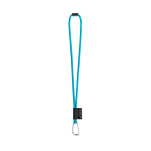 SET Lanyard TUBE Long (Ø 7 mm) s karabínou v tvare D 55 mm a bezpečnostnou sponou Ø 7 mm - Reklamnepredmety